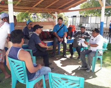 NZMATES team met with the Wuarlabobar subdistrict secretary and Wunlah head of village.